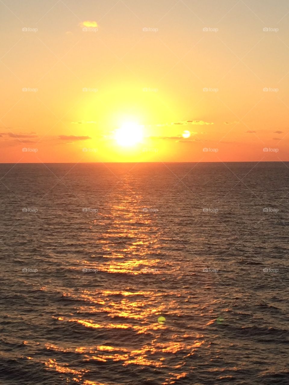 Sunset in the Gulf. This is a sunset in the Gulf of Mexico 
