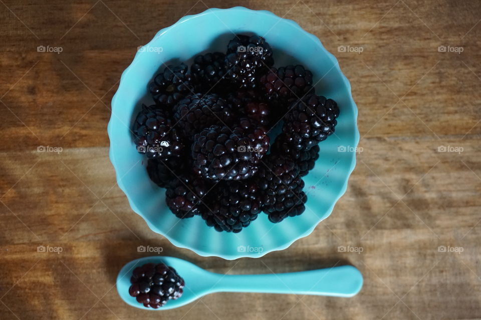 Aqua Blackberries 2/3