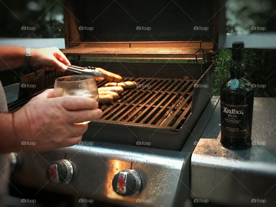 Nothing better than an evening by the grill with a nice beverage 