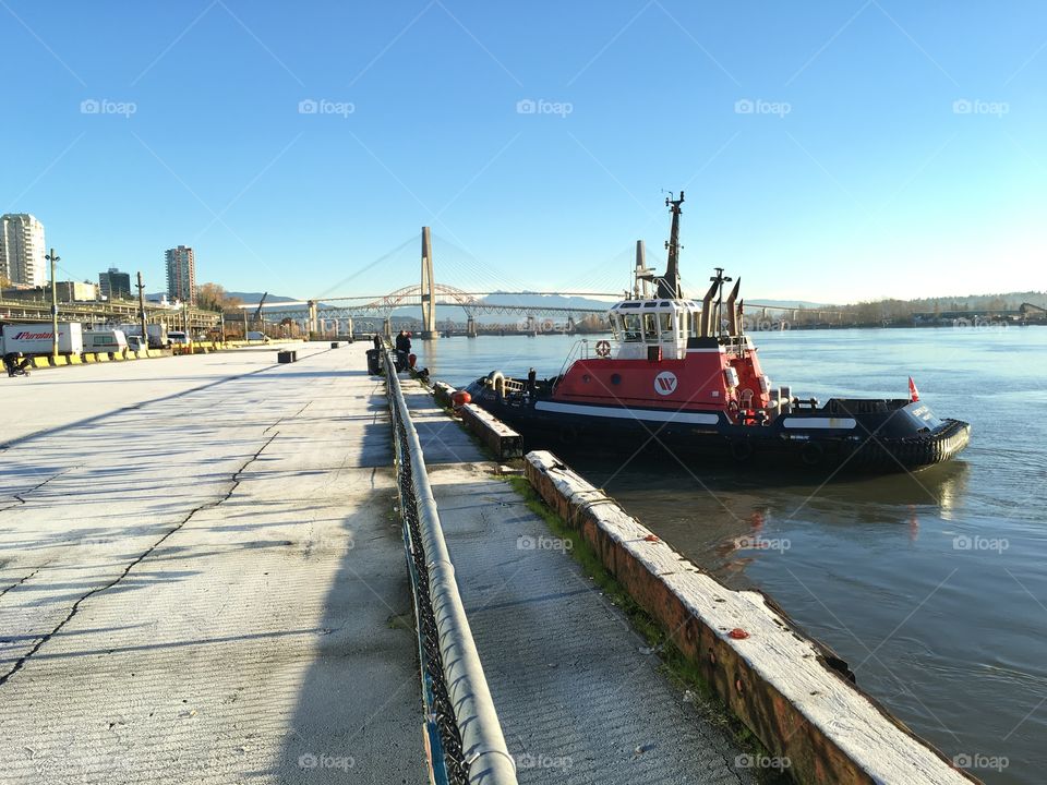 Cold winter on the river