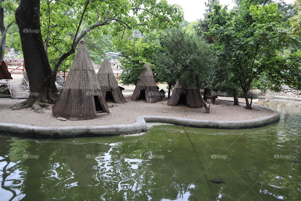 This is a bird house in Belgrade zoo.