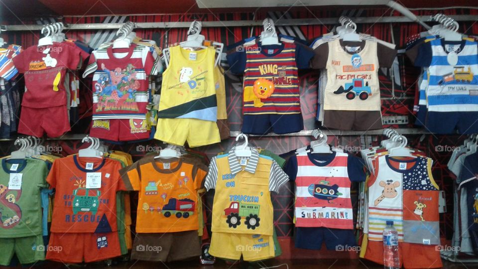 child clothing display