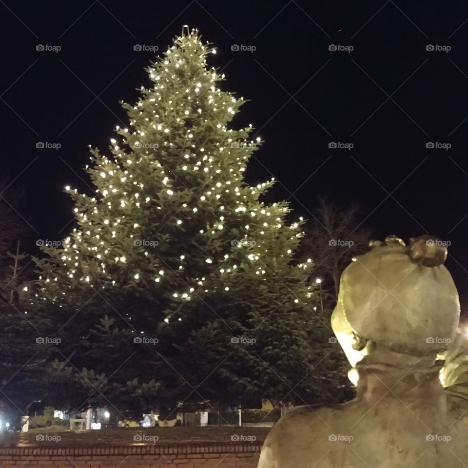 Weihnachten Tannenbaum Lichter