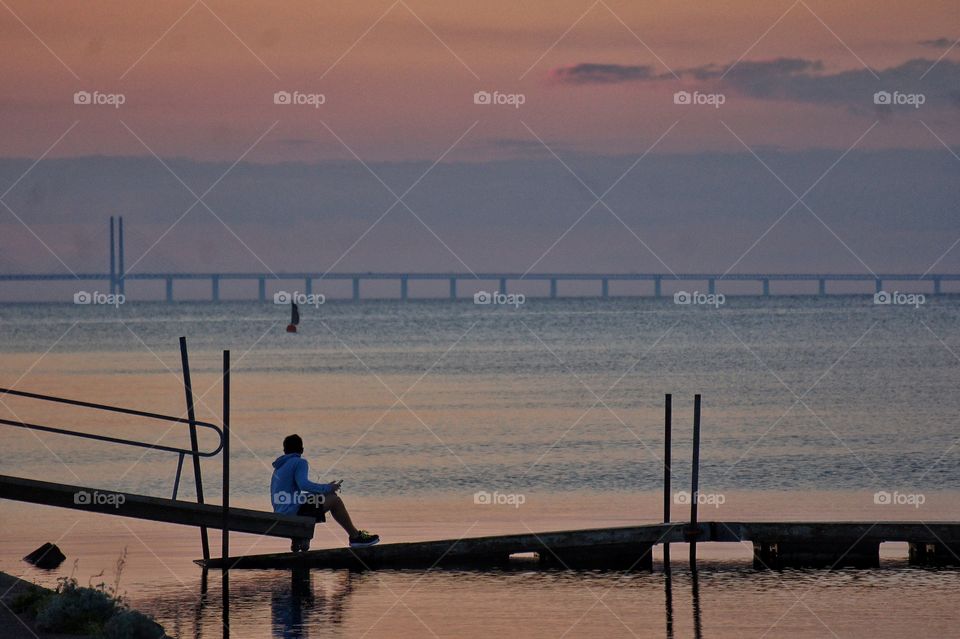 Contemplation by the sea