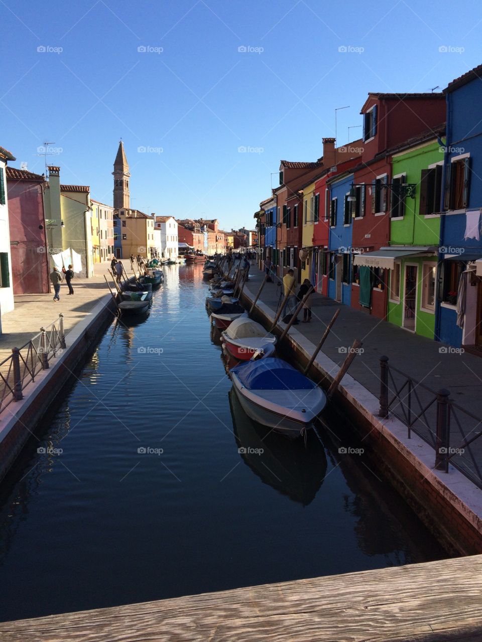 Italy, beautiful canal Burano