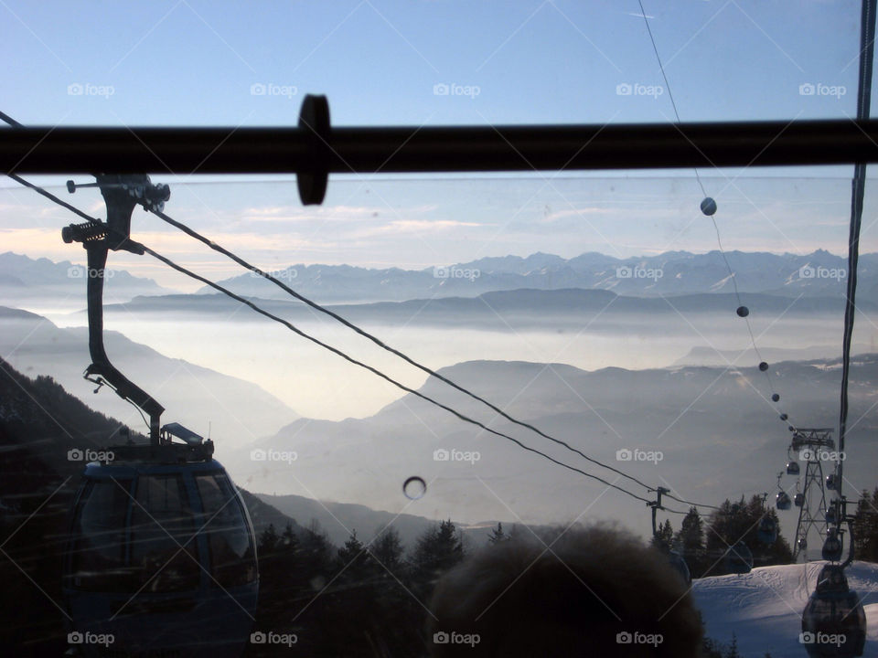 snow winter mountain forest by jbdc