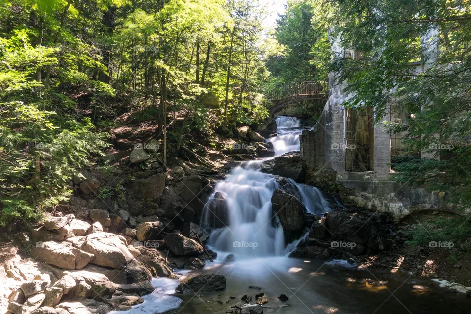 water fall way rain