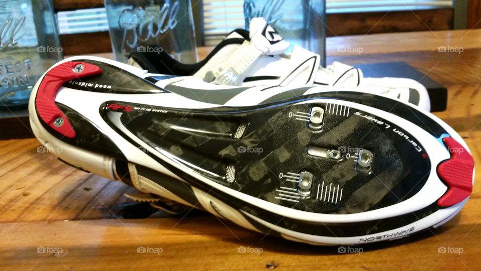 Carbon fiber sole of the Northwave Evolution SBS cycling shoe