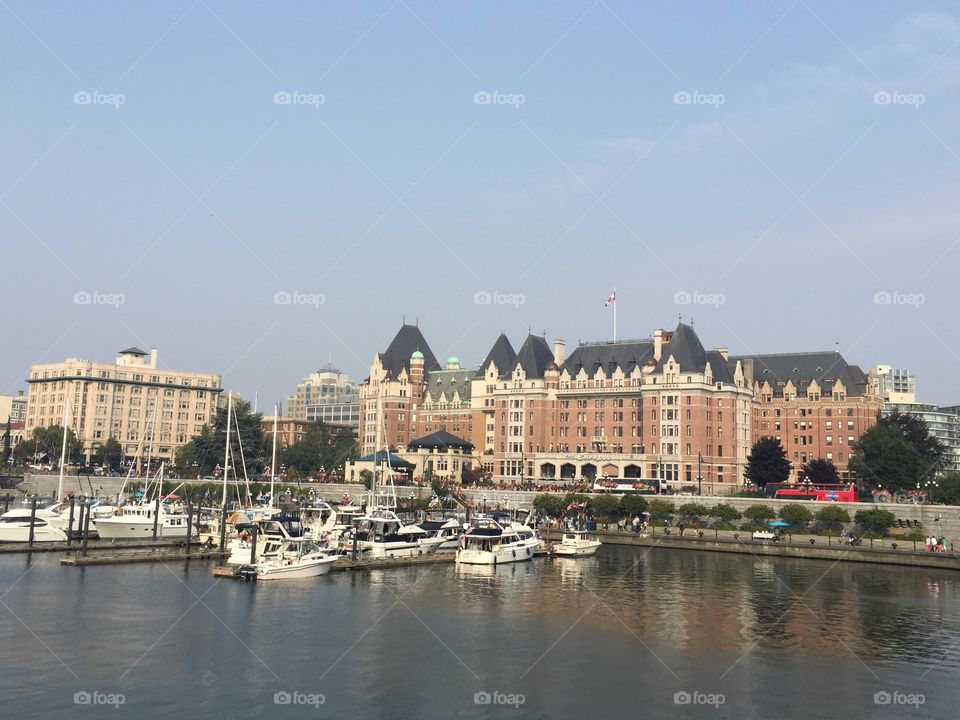 City view with water