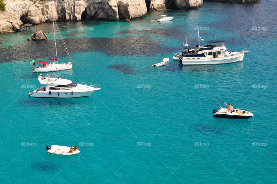 Boats on the sea