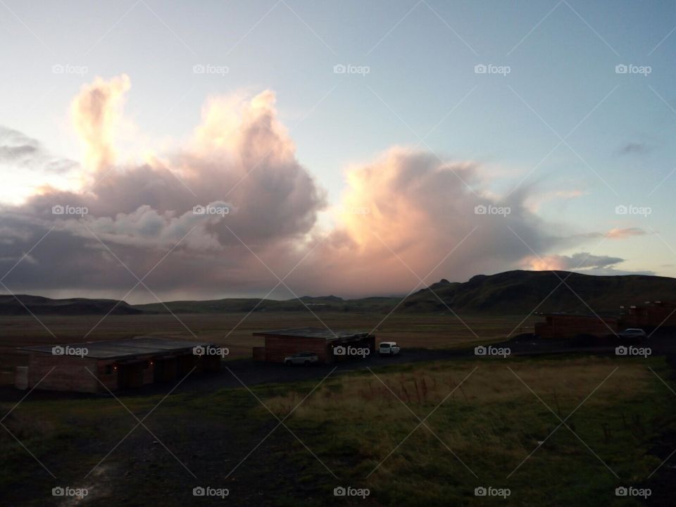 Gorgeous sky, caught in Iceland. Such a unique atmosphere