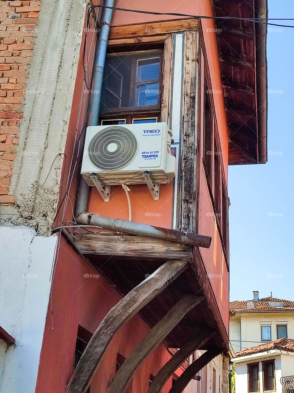 Air Conditioning of Revival House, Old Town Plovdiv, Bulgaria