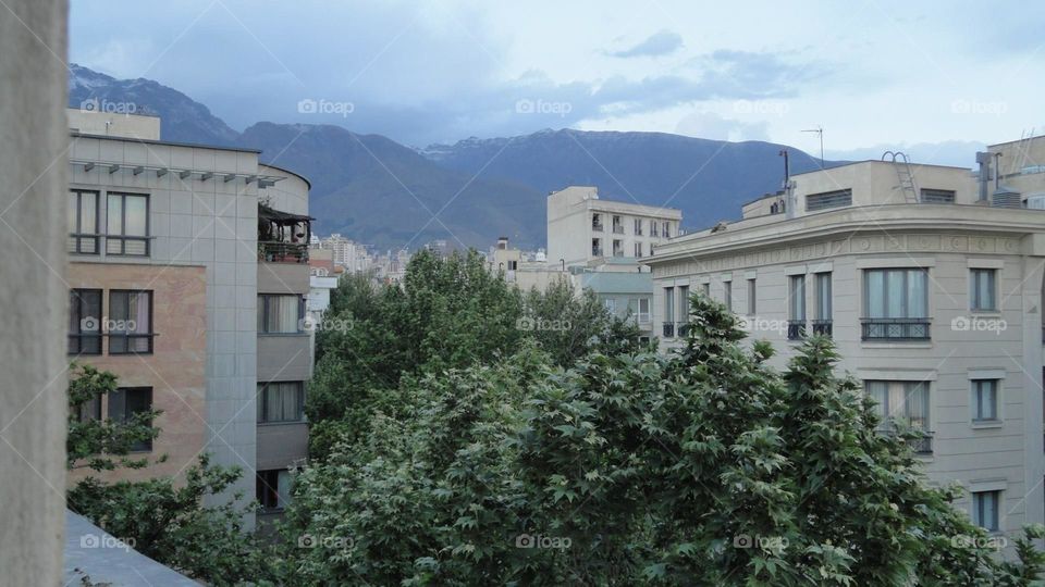 Mountains in spring Tehran
