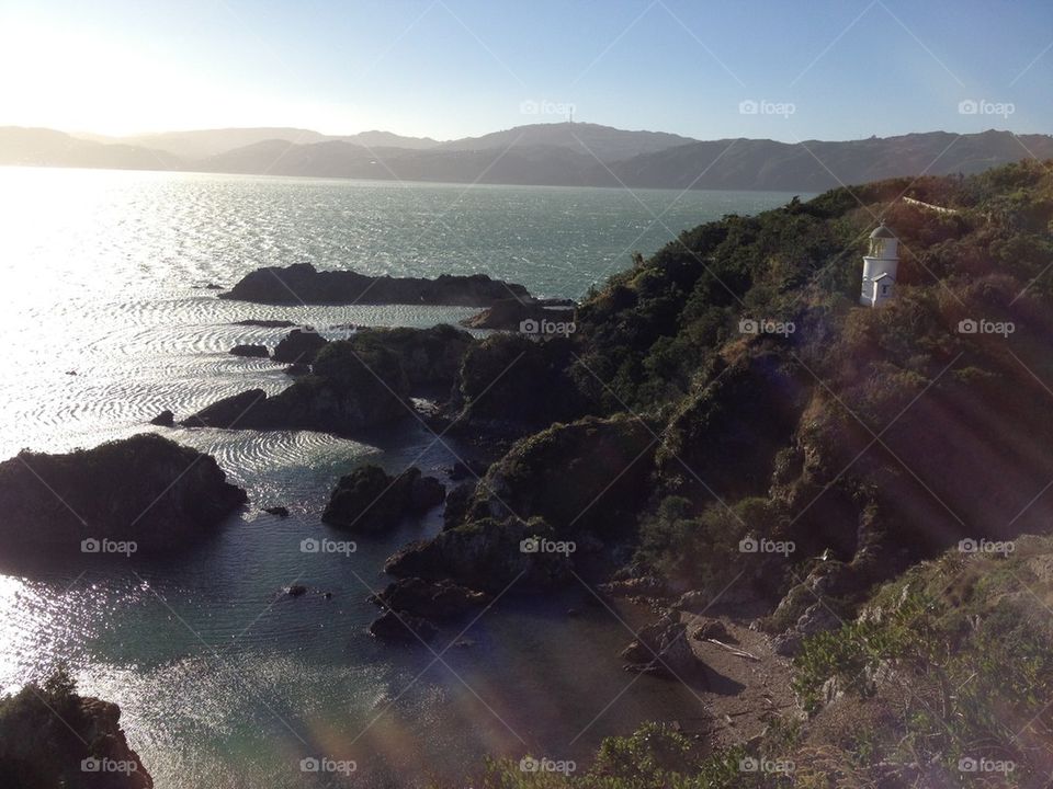 Lighthouse in sunset