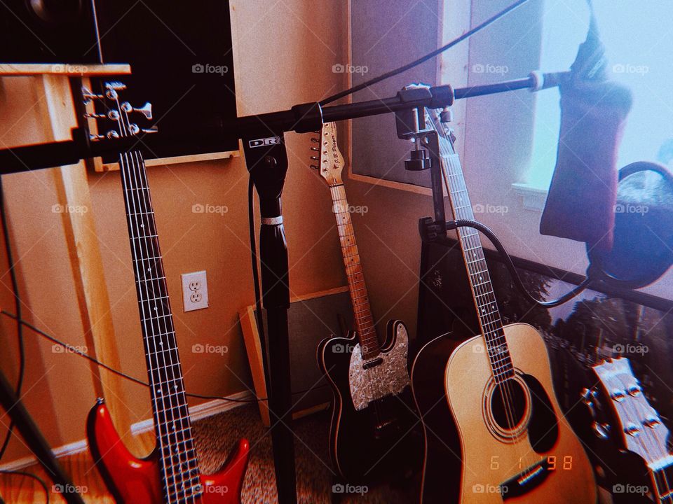 My music producer’s collection of guitars