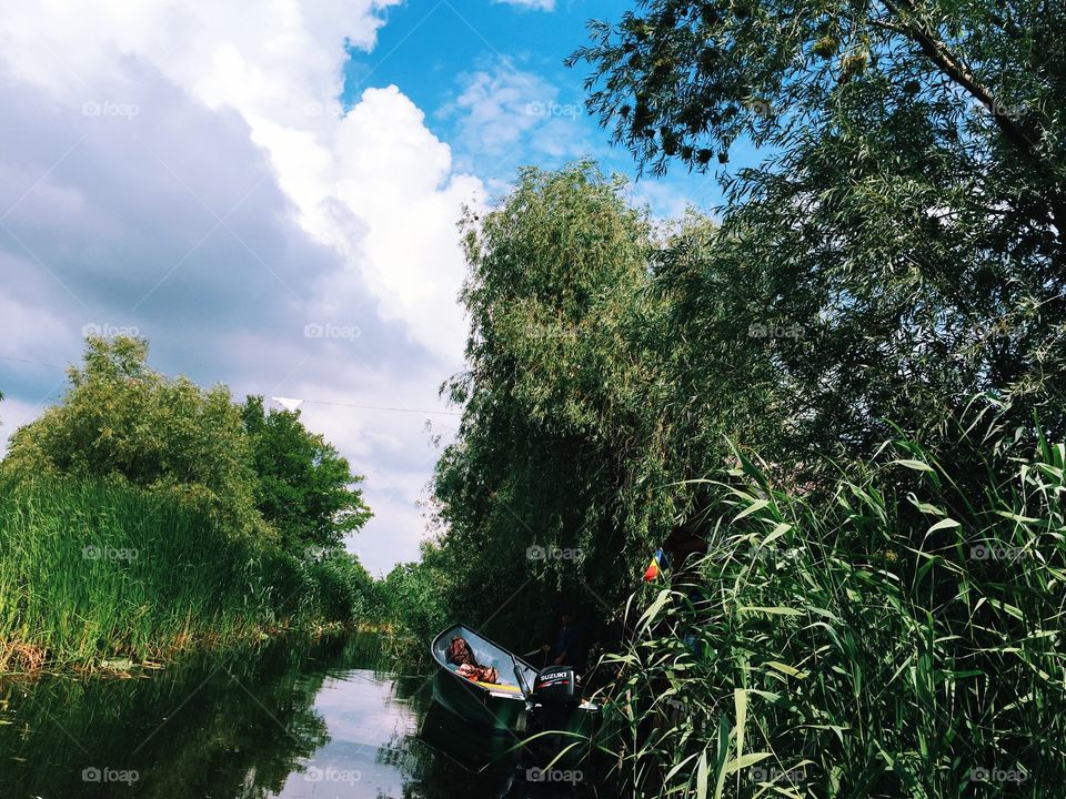 Boat on a river