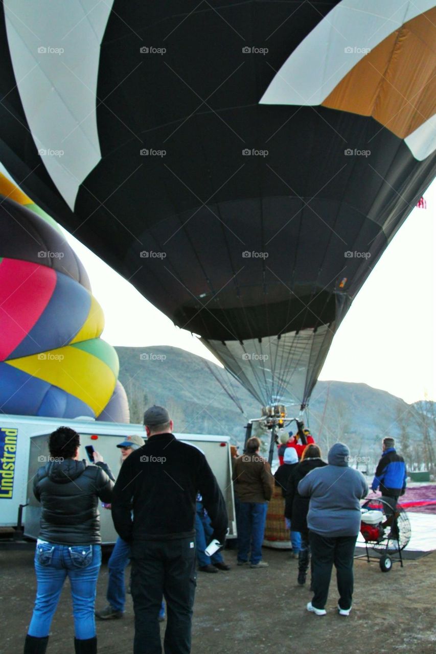 hot air balloons