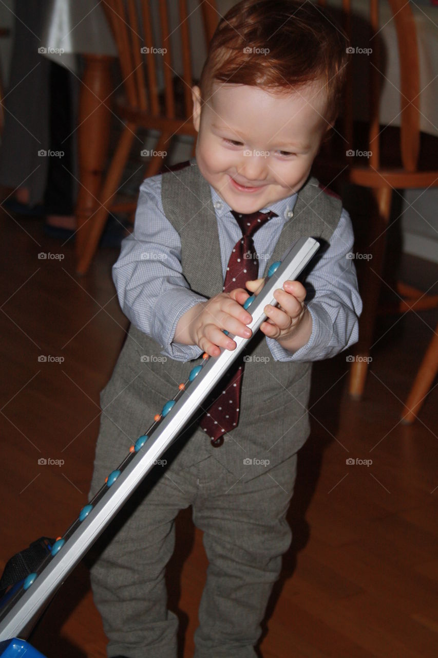 My son have fun on his birthday