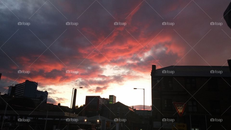 #Red #Sky over #Bradford