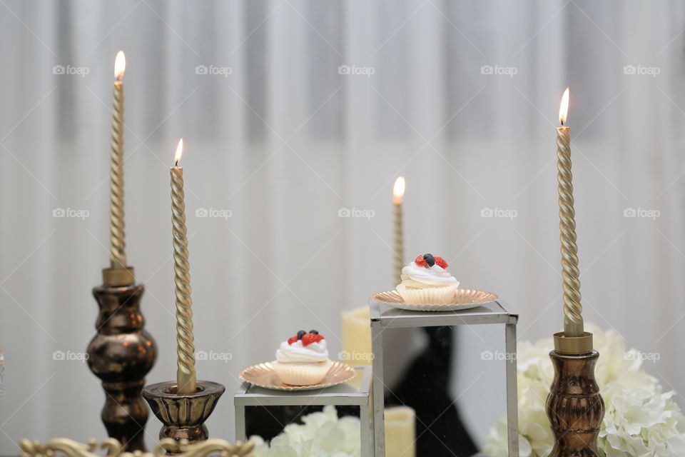 Candle & Cup Cake