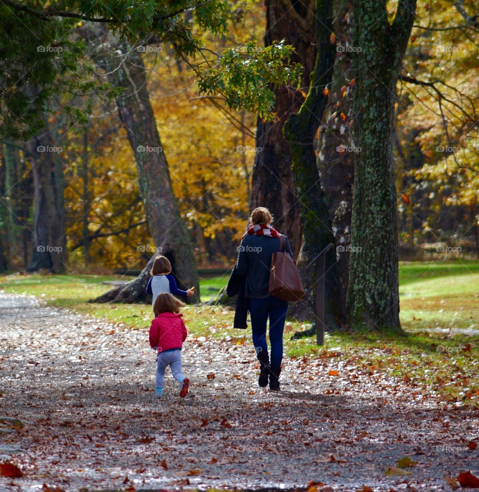 Family Enjoying Autumn