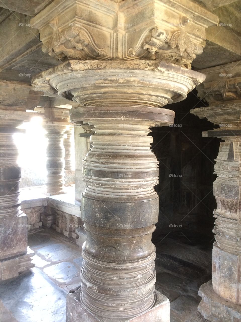 Lord Eshwara temple in India with amazing construction and architecture of old temple with stunning design 