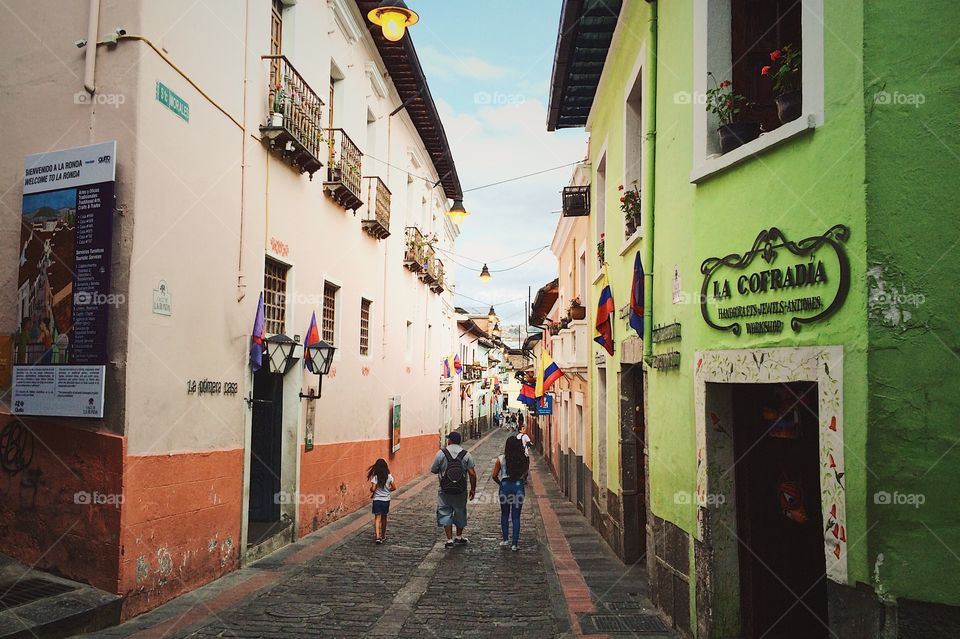 Old bricks of Quito 