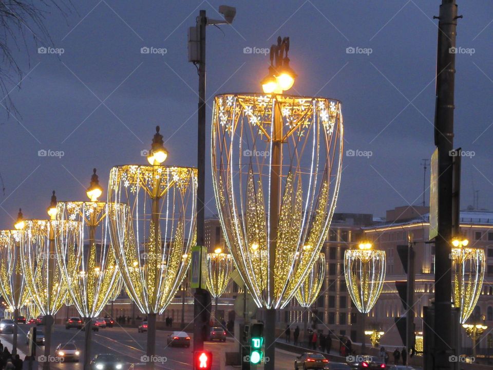 festive outfit of the city of Moscow, Russia