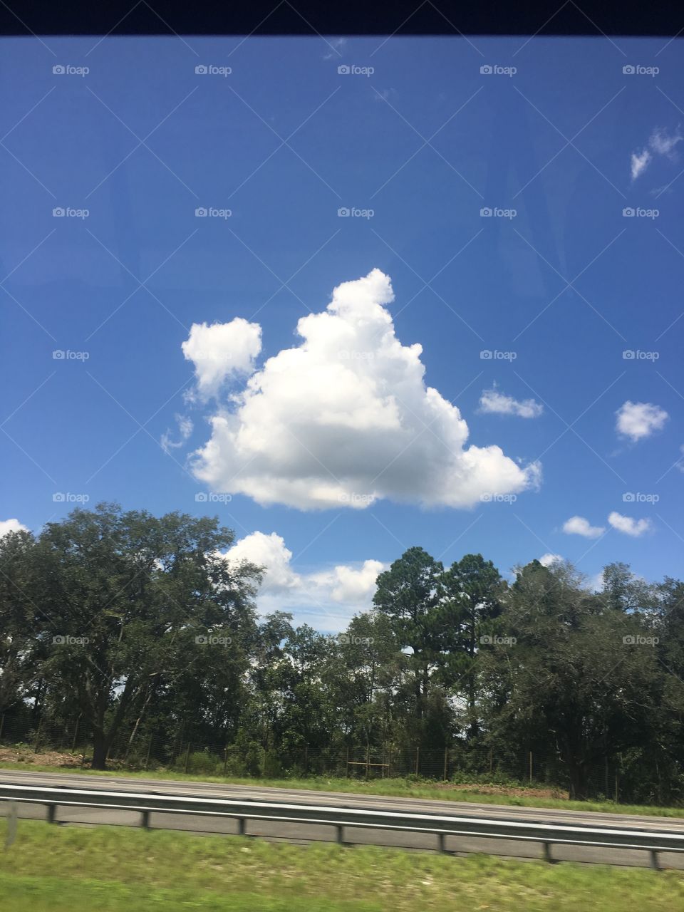 A strange cloud formation.