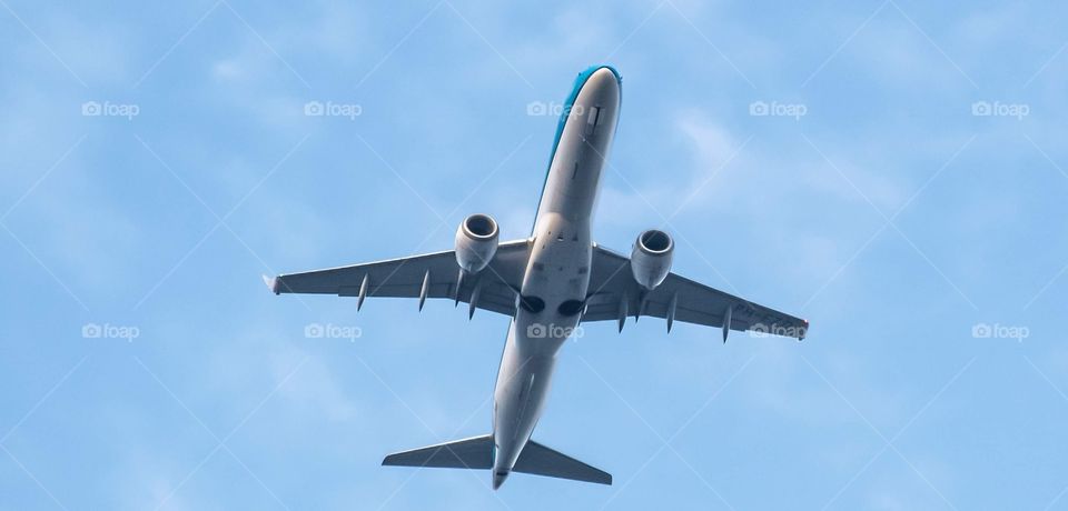 Airplane from the ground 