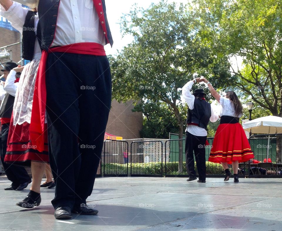 Italian festival folk dance