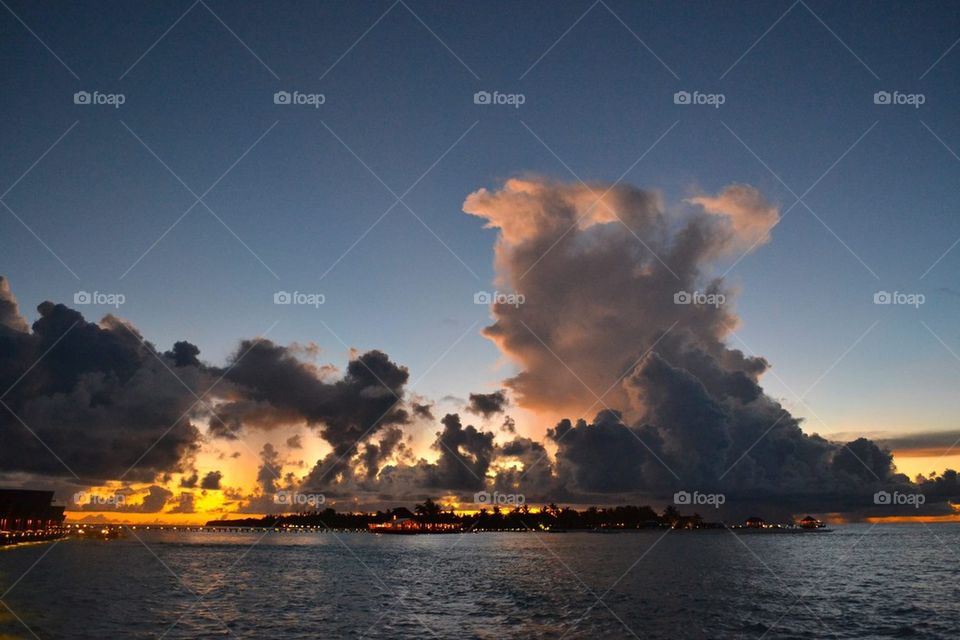 Maledivian sunset