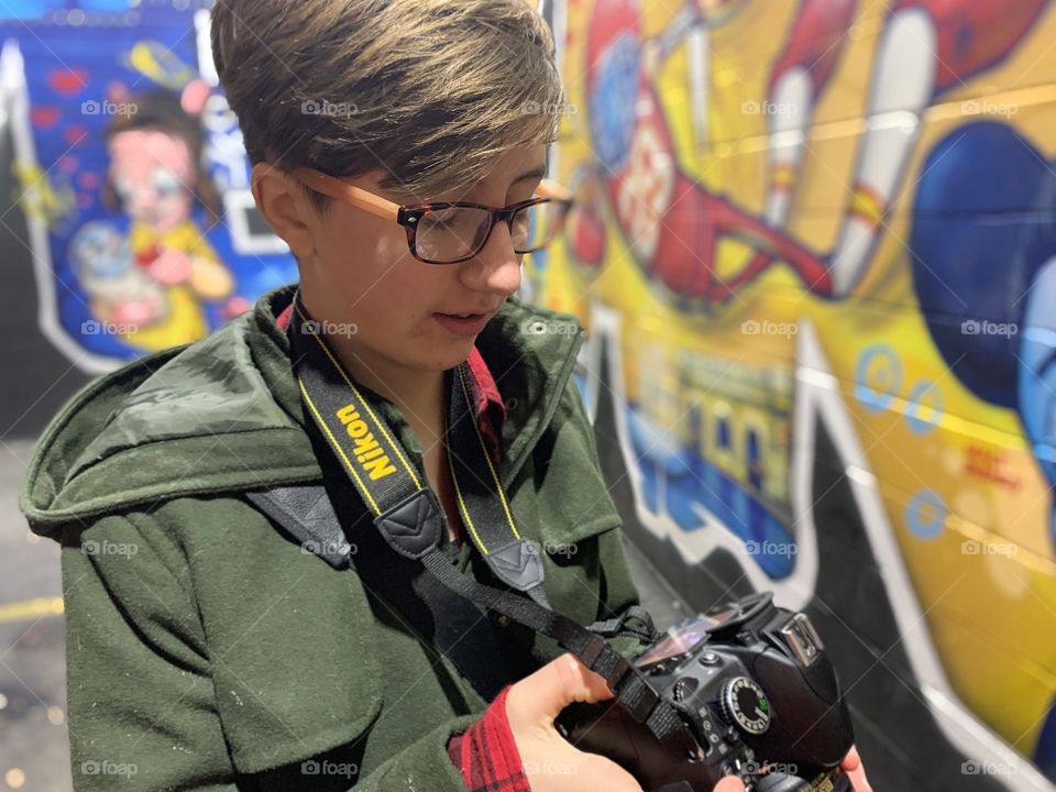 First mission with her new Nikon,  taken in downtown Kansas City Christmas Day 2019.  