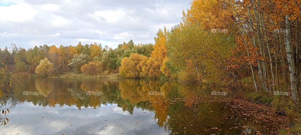 nature landscape lake and reflection