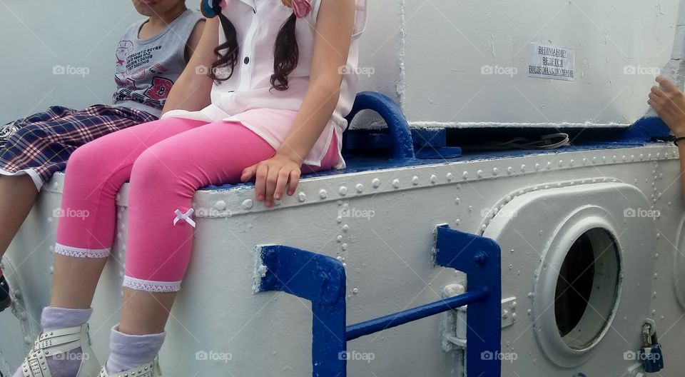 Children on the ship