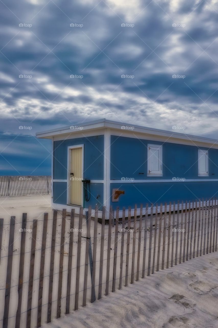 Jones Beach State Park, HDR Photography, Fence Line On New York Beach 