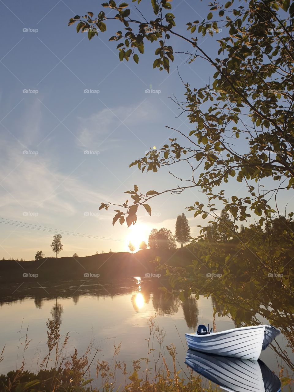 river behind our home