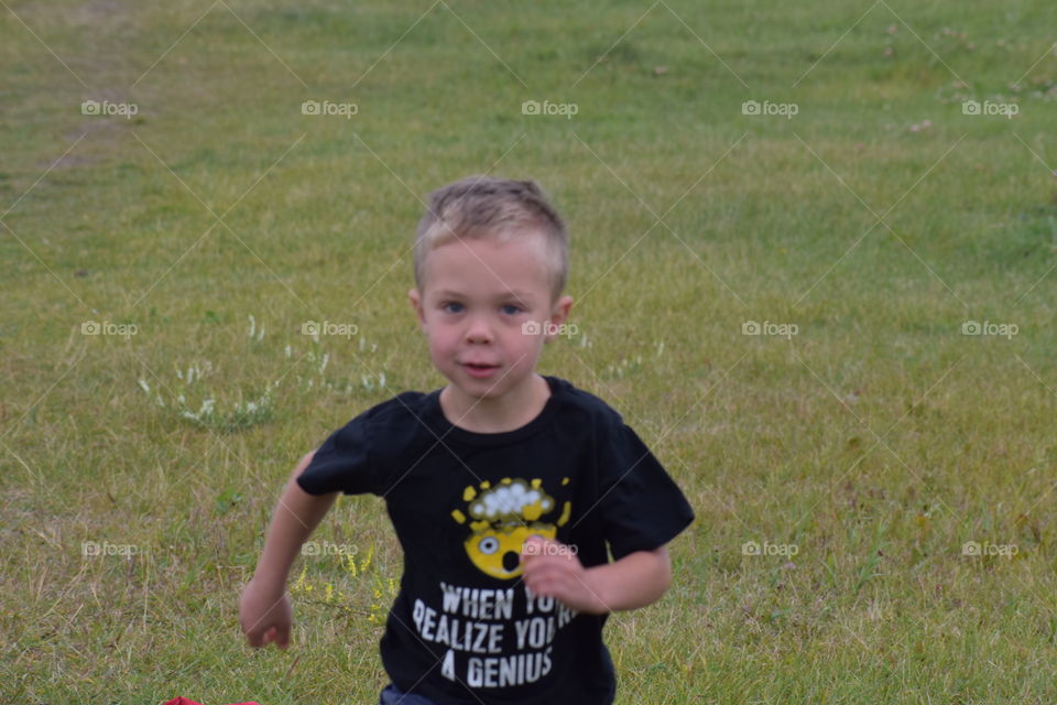 Boy running