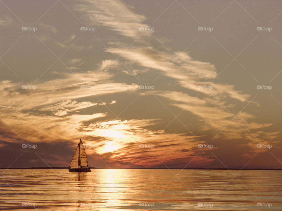 Sailing into the sunset