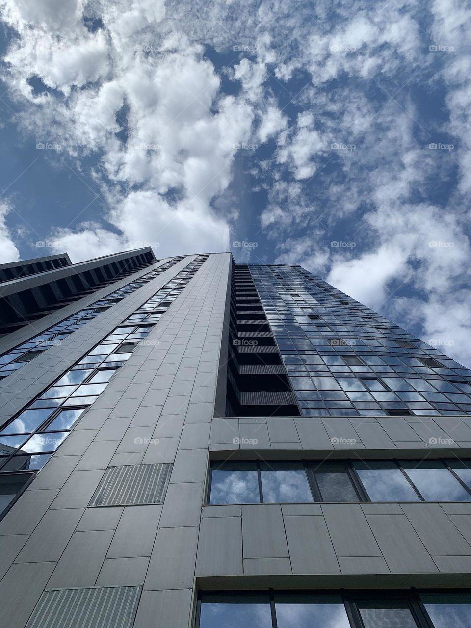 Architecture, skyscrapers, blue sky 