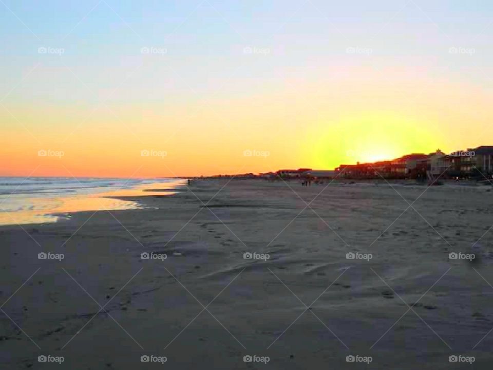 Sunset at Surfside Beach.