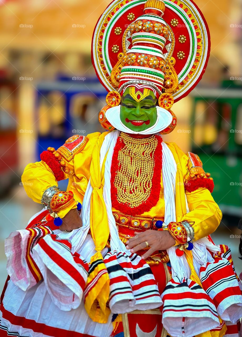 Vibrant and colorful dress for a festive season in india