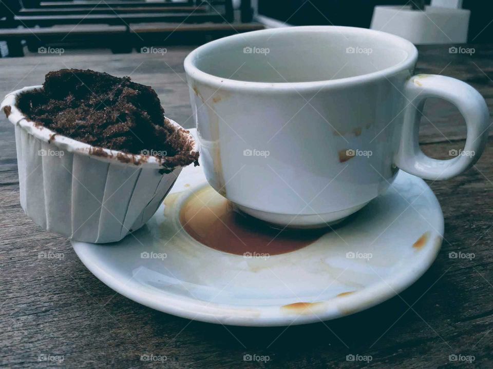 cup cake and coffe