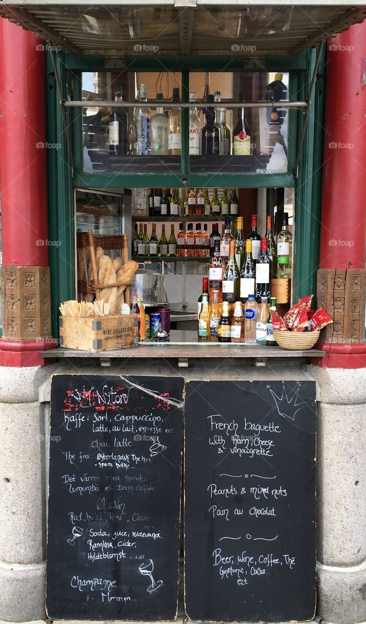 Café/Bar outdoors in Copenhagen.