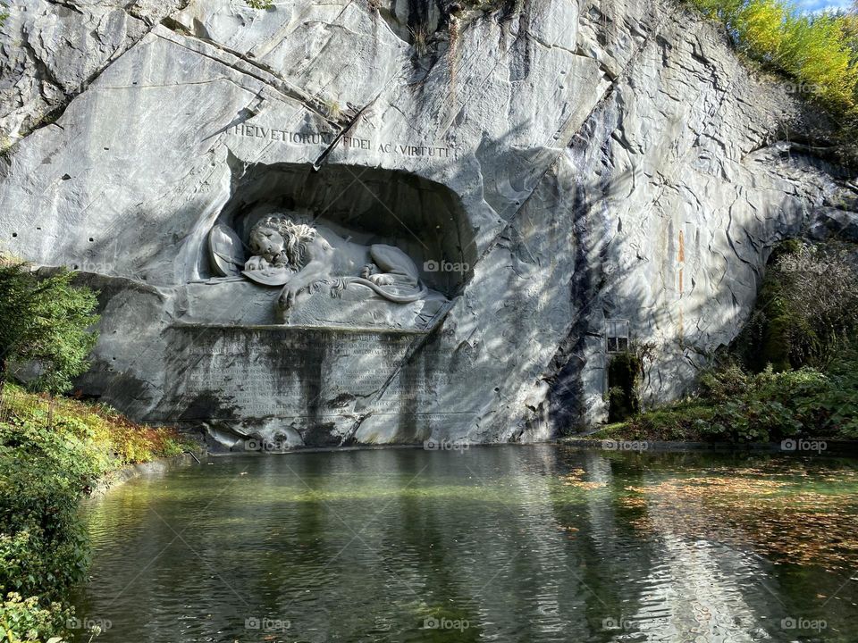 Fallen Lion Monument in Luzern