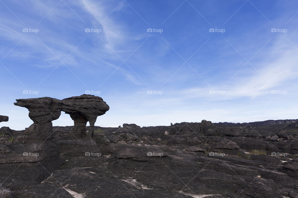 Rock formations, Mount Roraima, Canaima National Park.