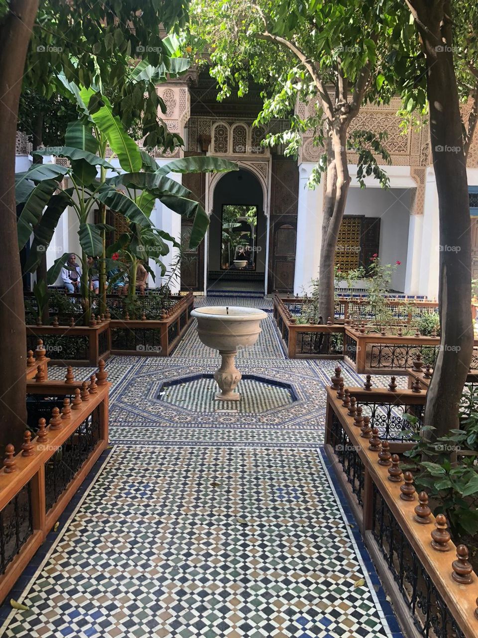 Beautiful fountain in bahia castel.