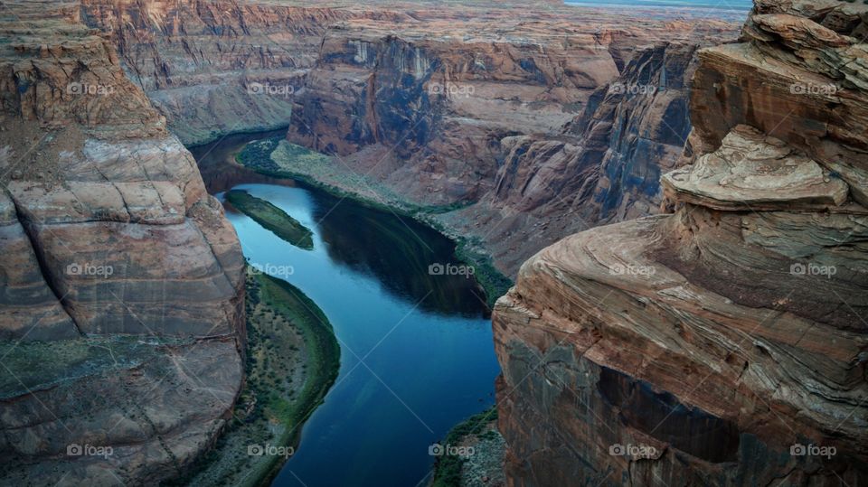 Scenics view of horseshoe bend