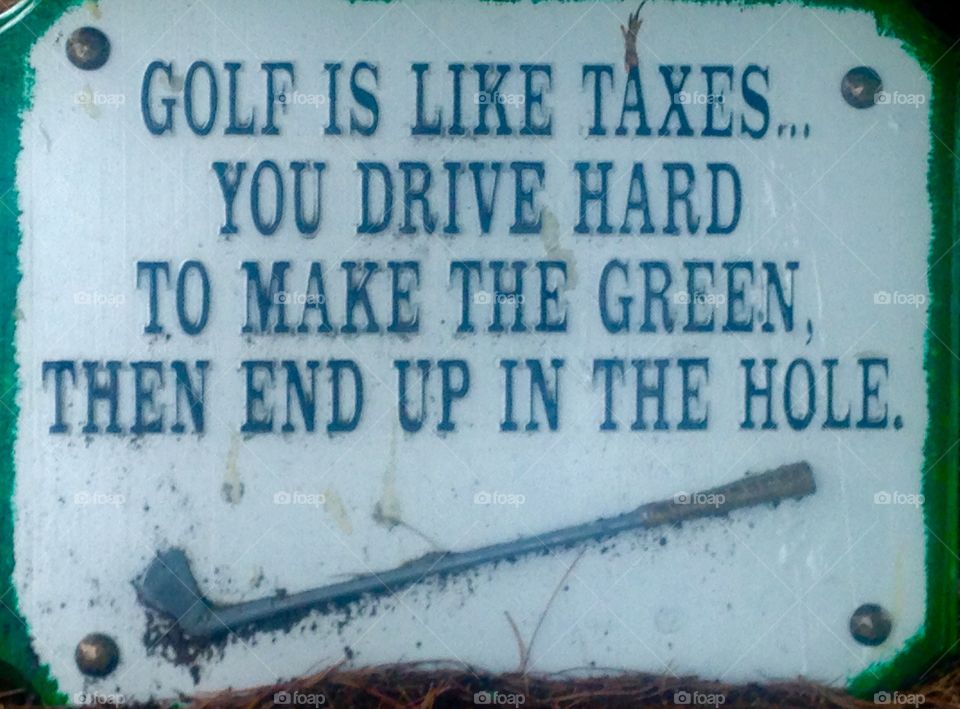 Golf caption