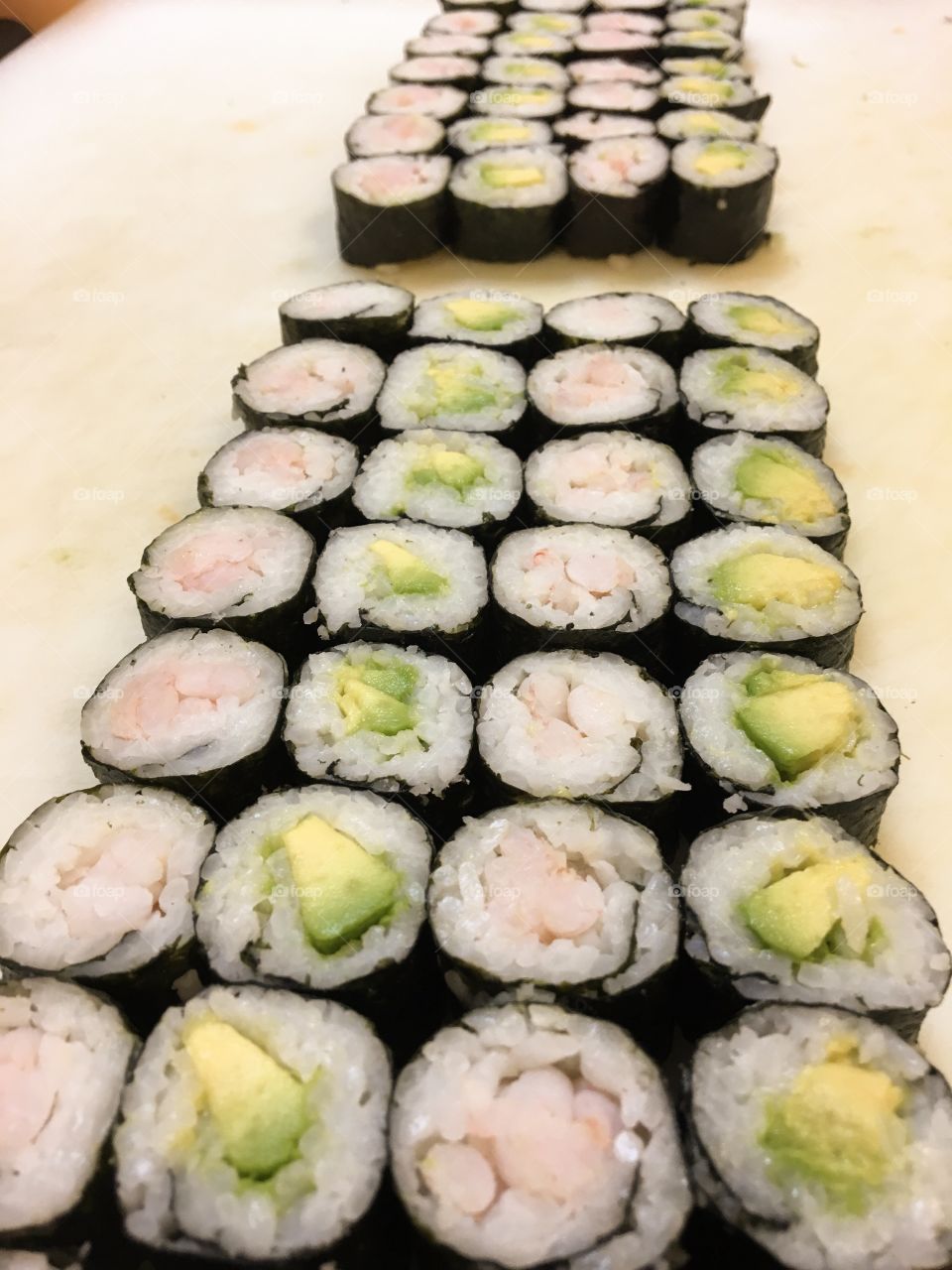 Shrimp and Avocado Sushi Roll